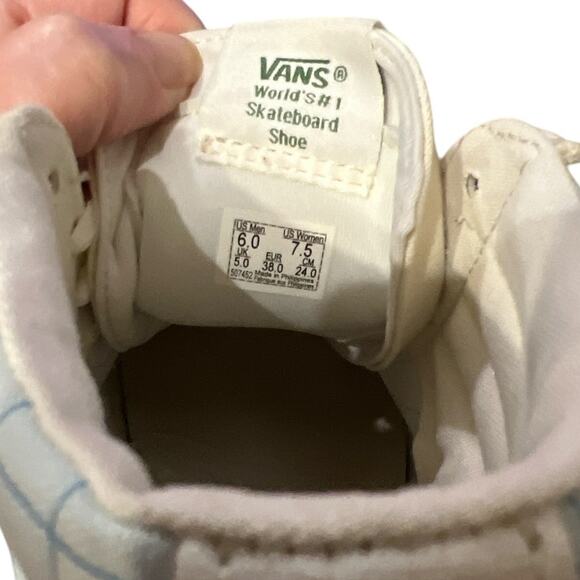 VANS Save Our Planet Skater Hi-tops w/Maps Men's Size 6 Women's Size 7.5 - Picture 8 of 8